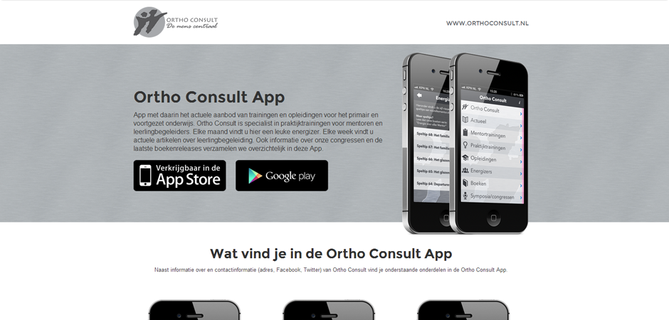 Ortho Consult App website