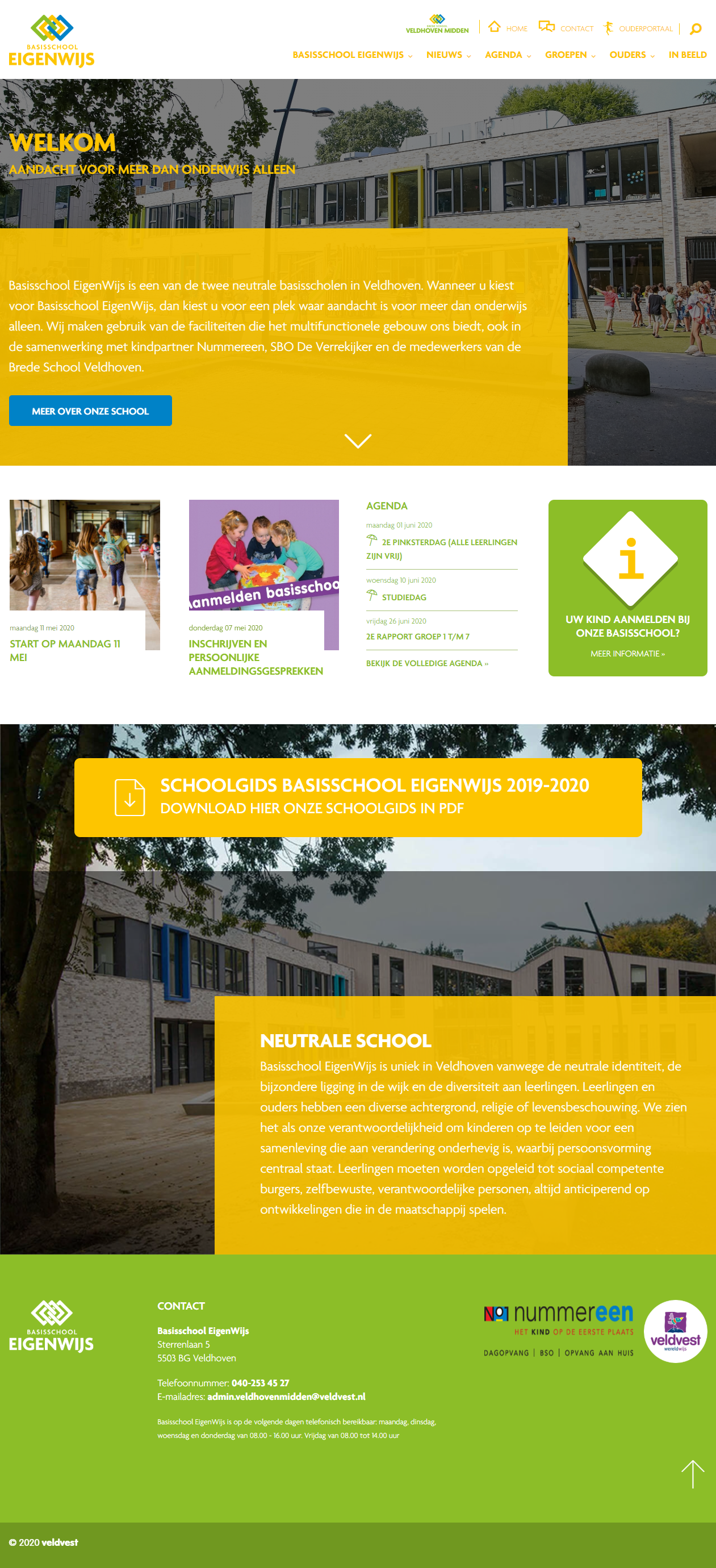 Website voor Basisschool EigenWijs | Dualler