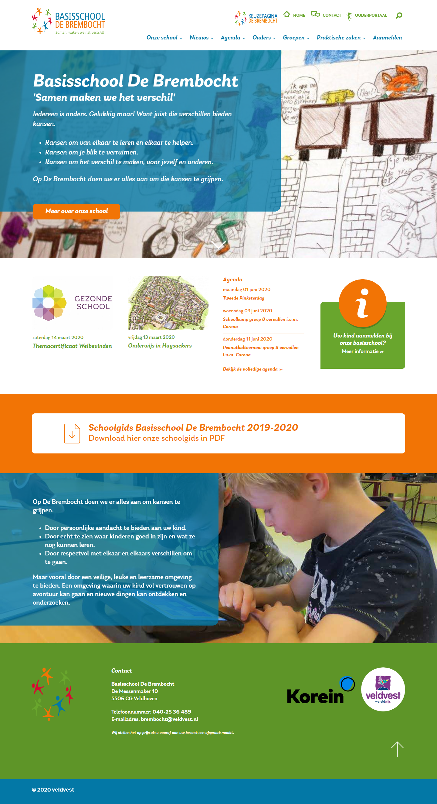 Website voor Basisschool De Brembocht | Dualler
