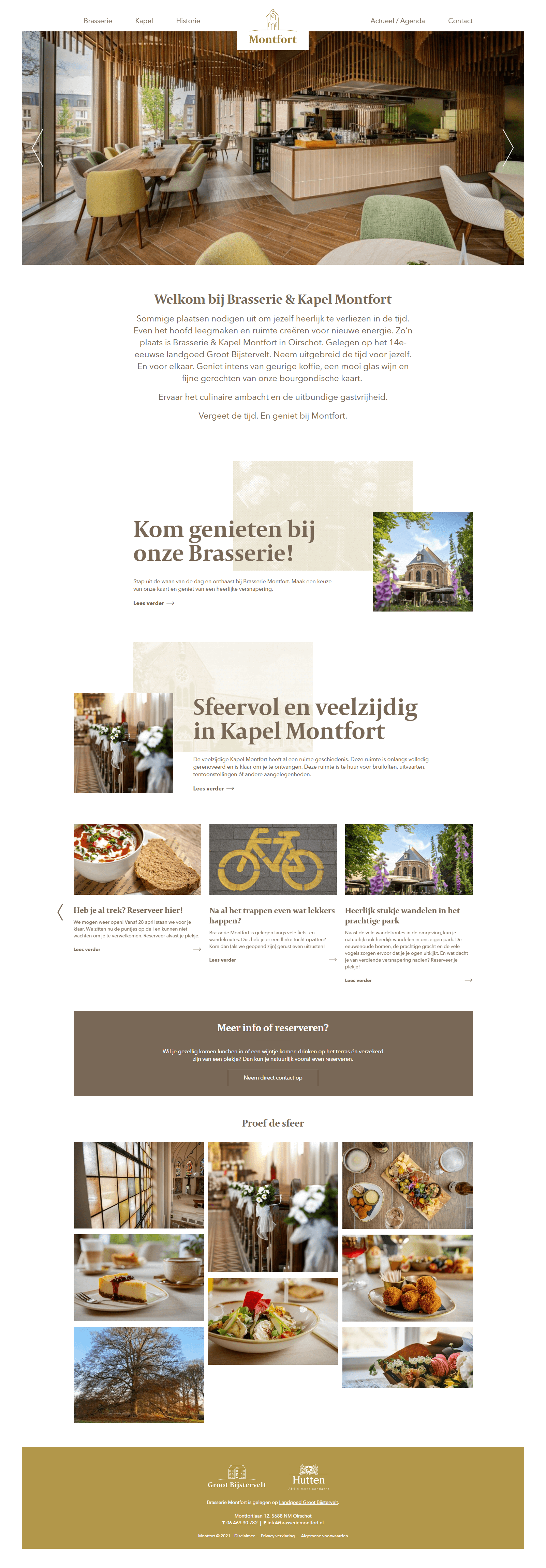 Responsive website voor Brasserie Montfort | Dualler