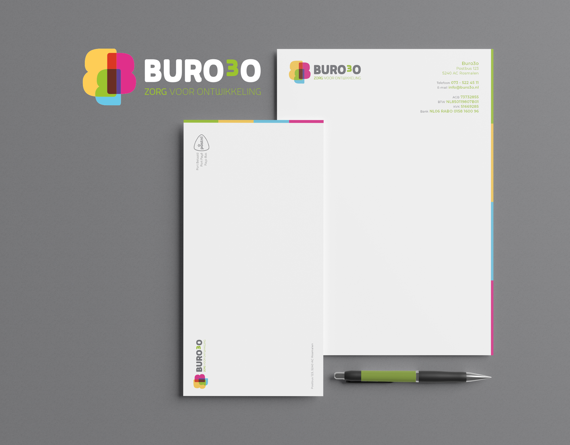 Logo en huisstijl Buro3o | Dualler