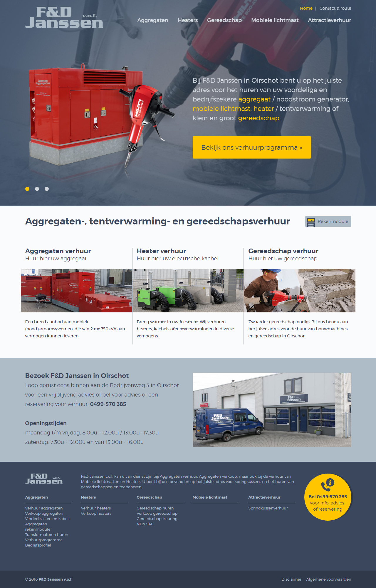 Responsive website in opdracht van F&D Janssen uit Oirschot | Dualler