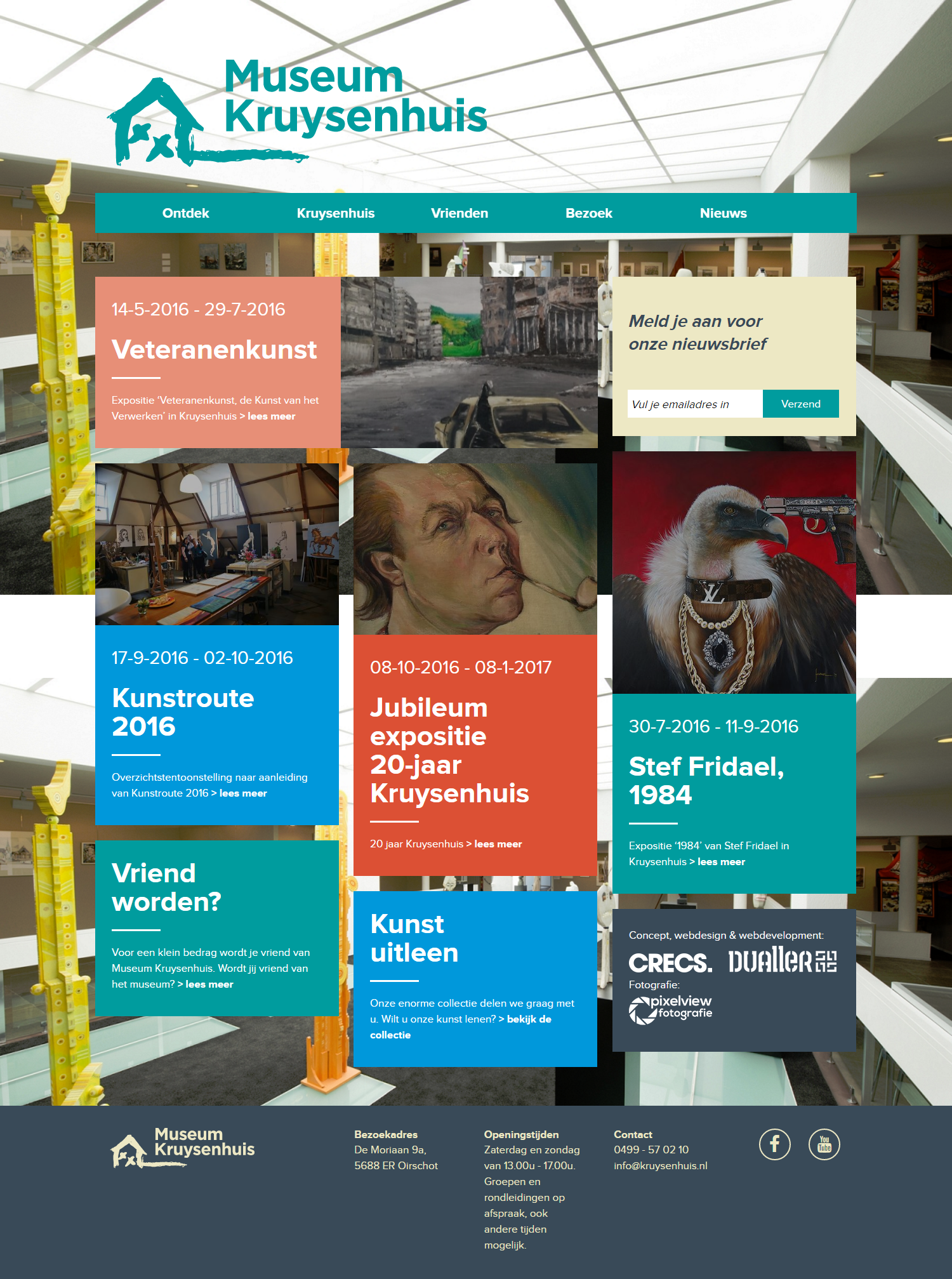 Responsive website voor Museum Kruysenhuis in Oirschot | Dualler