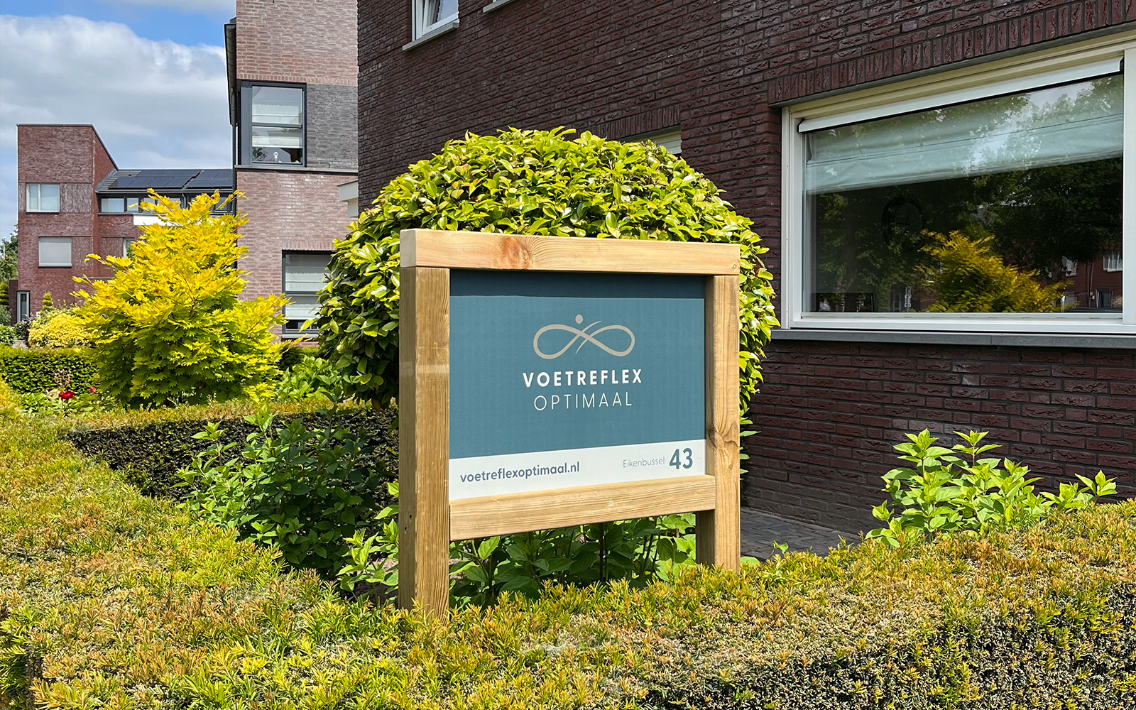 Reclamebord voor Voetreflex Optimaal | Dualler