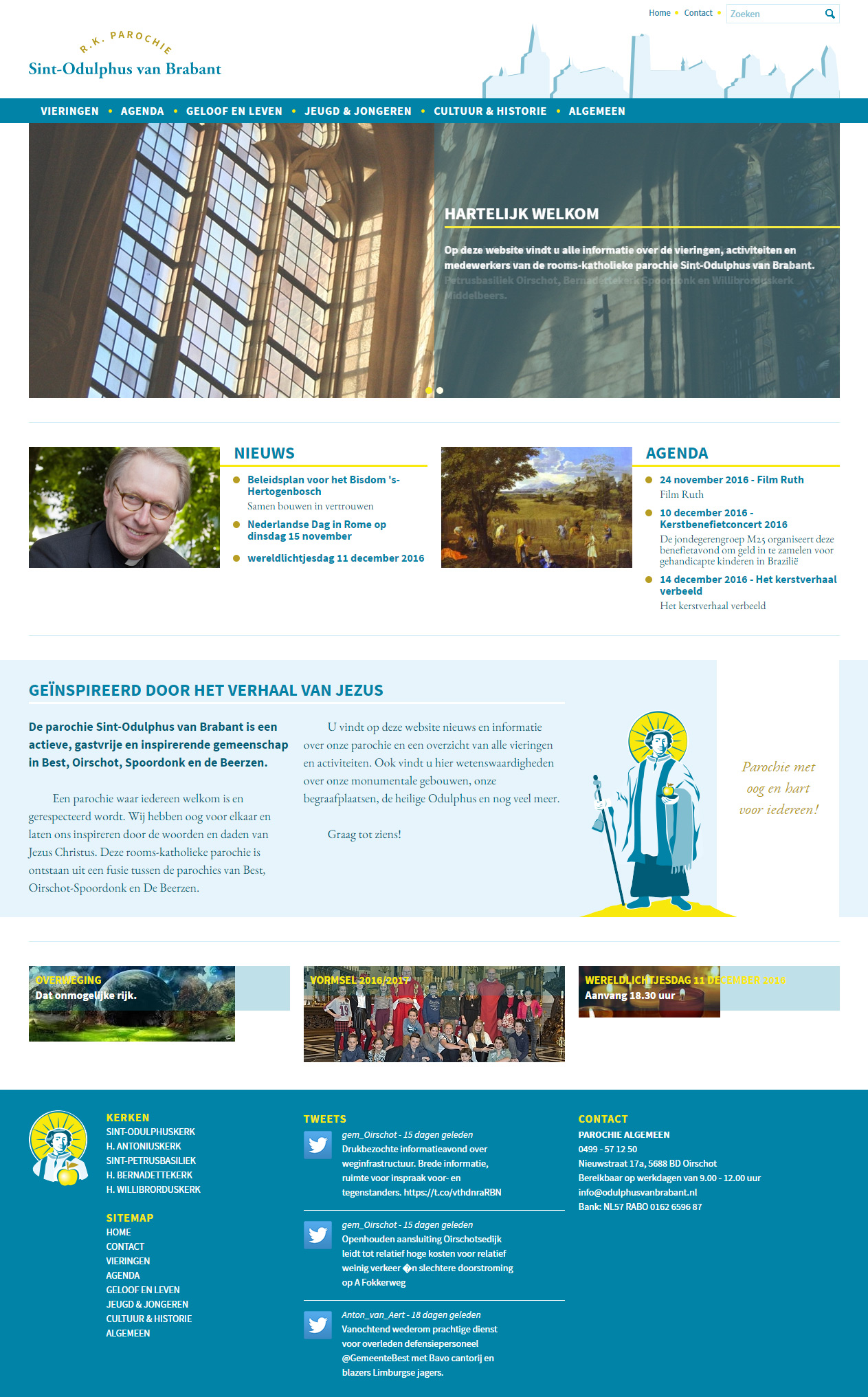 Responsive website voor kerk | Dualler webdesign
